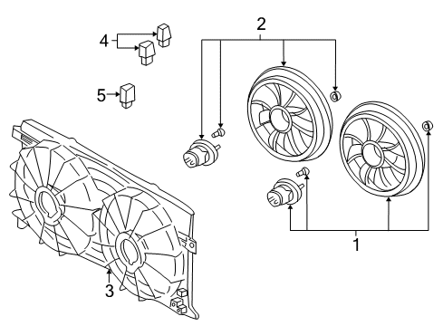 2005 Buick LeSabre Cooling System, Radiator, Water Pump, Cooling Fan Diagram