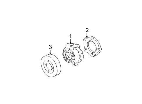 2004 Oldsmobile Alero Cooling System, Radiator, Water Pump, Cooling Fan Diagram 2 - Thumbnail