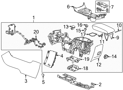 2015 Chevy Malibu Center Console Diagram