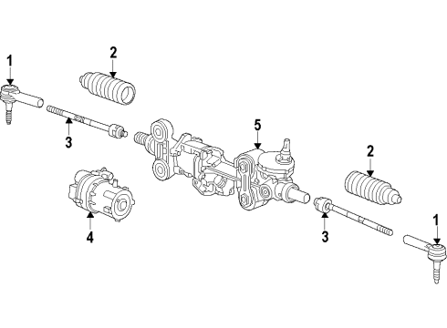 2018 GMC Sierra 1500 Steering Gear Diagram for 19420739