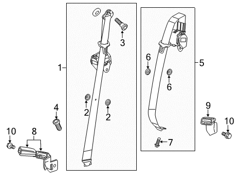 2017 Chevy Equinox Seat Belt Diagram