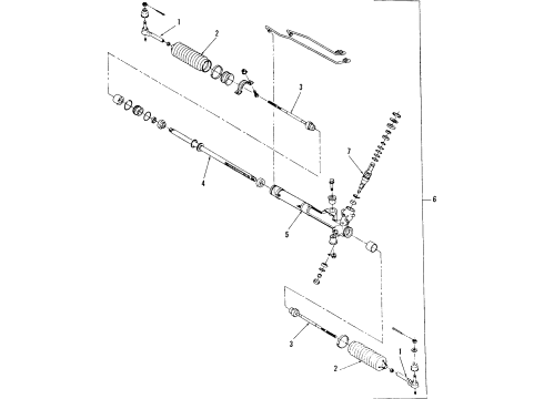 1988 Chevy Corvette Power Steering System & Steering Column Diagram 1 - Thumbnail
