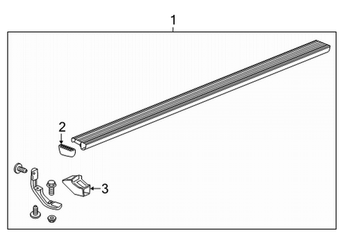 2021 Chevy Silverado 2500 HD Running Board Diagram 9 - Thumbnail