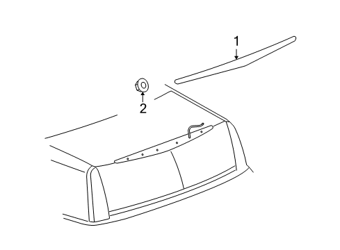 2011 Cadillac DTS High Mount Lamps Diagram