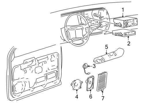 1999 GMC C3500 Sound System Diagram