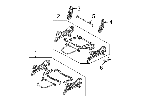 2008 Chevy Aveo Tracks & Components Diagram