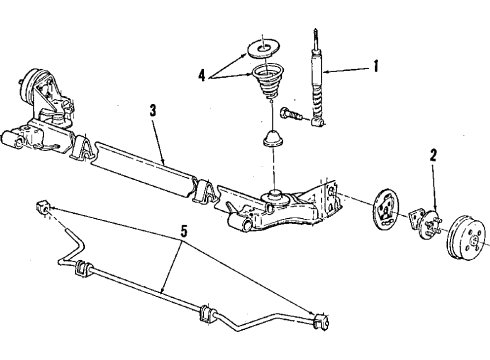 1985 Pontiac Grand Am Hub & Bearing Diagram for 7466970