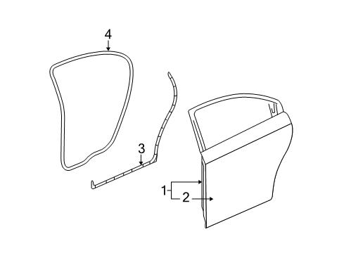 2012 Chevy Malibu Rear Door Diagram