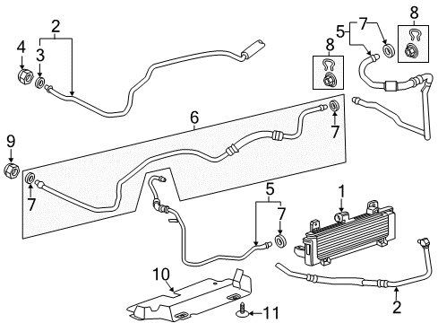 2016 Chevy Silverado 2500 HD Trans Oil Cooler Diagram