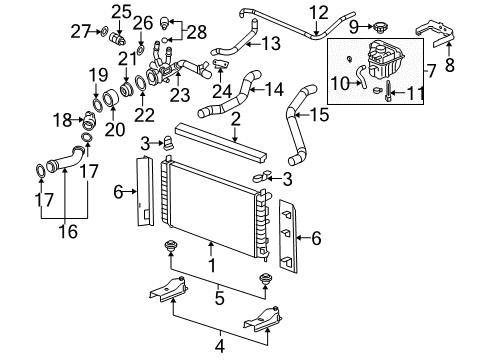2004 Chevy Malibu Crankshaft Position Sensor Diagram for 12574323