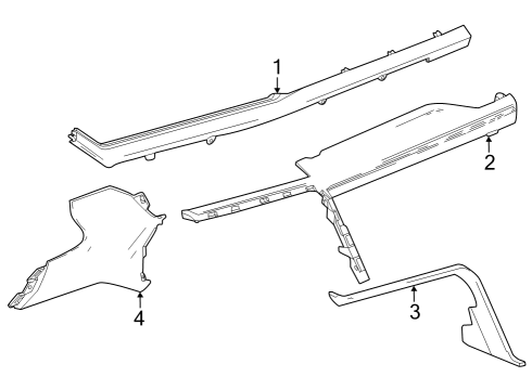 2022 GMC Sierra 1500 Cluster & Switches, Instrument Panel Diagram 9 - Thumbnail