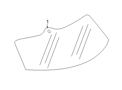 2022 Cadillac XT5 Glass - Lift Gate Diagram