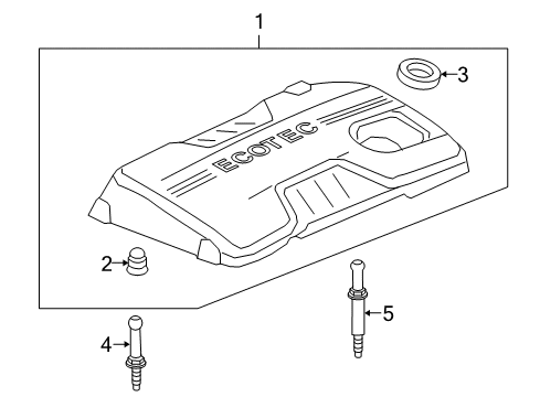 2010 GMC Terrain Engine Appearance Cover Diagram 1 - Thumbnail