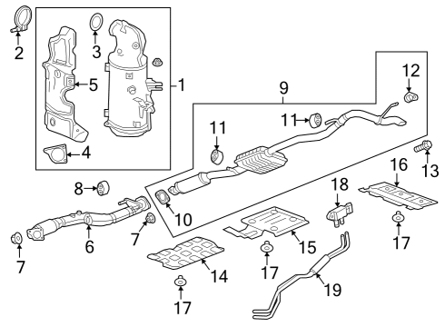 2019 GMC Terrain Pressure Sensor Diagram for 55500458