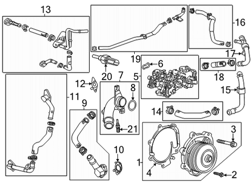 2021 GMC Yukon XL ECM Diagram for 12723949