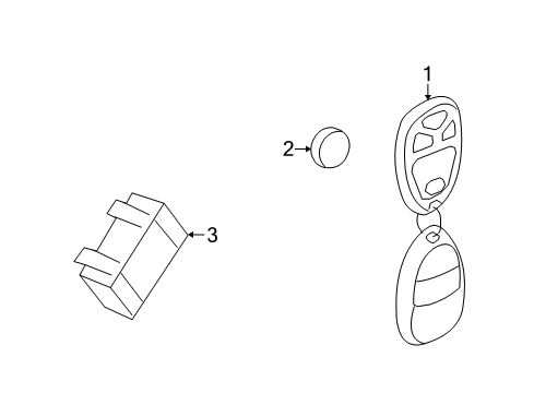 2007 Saturn Outlook Keyless Entry Components Diagram
