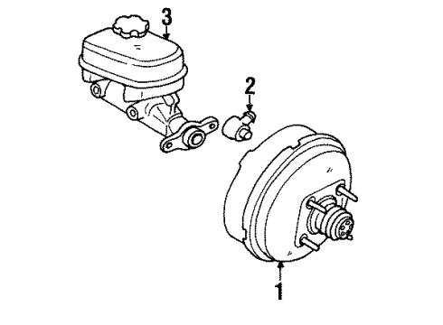 1998 Chevy Monte Carlo Cowl & Components Diagram