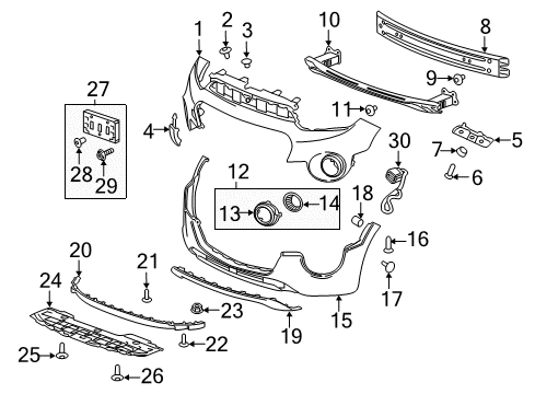2022 Chevy Spark Shock Mount Bolt Diagram for 11588723