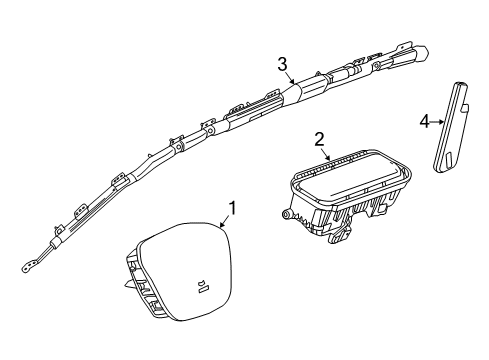 2022 GMC Canyon Air Bag Components Diagram
