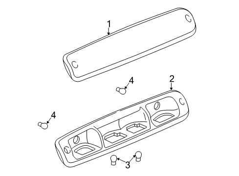 2006 Chevy Silverado 2500 HD High Mount Lamps Diagram