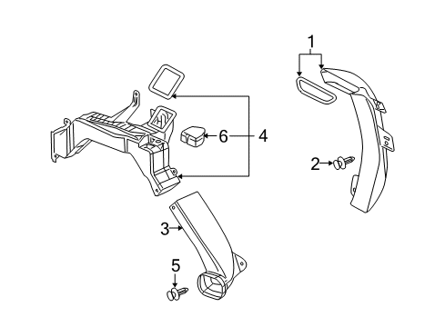 2005 Pontiac Montana Ducts Diagram 4 - Thumbnail