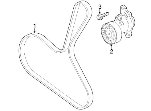 2024 Buick Encore GX Belts & Pulleys Diagram 1 - Thumbnail
