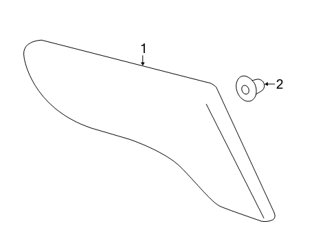 2017 Chevy Bolt EV Signal Lamp, Driver Side Diagram for 42529734