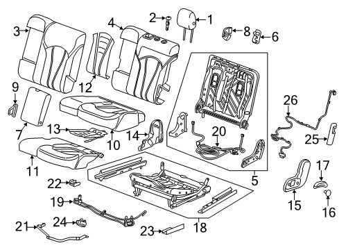 2020 Buick Envision Module, Rear Diagram for 84054627
