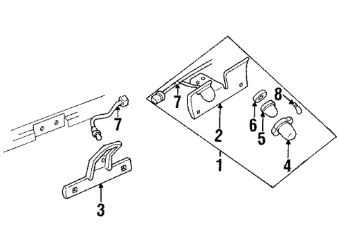 1990 GMC C3500 License Lamps Diagram