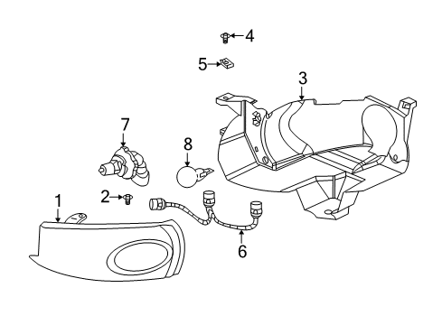 2003 Saturn LW200 Headlamps Diagram