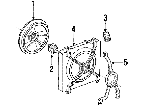1987 Chevy Celebrity Cooling System, Radiator, Water Pump, Cooling Fan Diagram