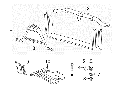 2006 Chevy Silverado 1500 Radiator Support Diagram