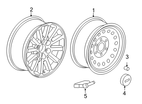 2012 Cadillac Escalade Tire Pressure Monitoring Diagram