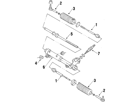 1984 Oldsmobile Omega Steering Column, Steering Gear & Linkage Diagram 2 - Thumbnail
