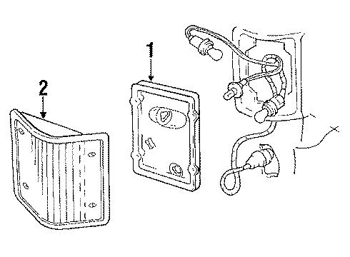 1985 Chevy C20 Suburban Tail Lamps Diagram
