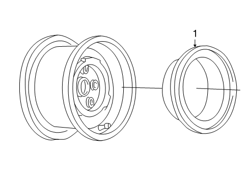 1996 Chevy K1500 Wheel Covers & Trim Diagram 8 - Thumbnail