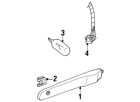 2000 Saturn SC1 Side Marker Lamps Diagram