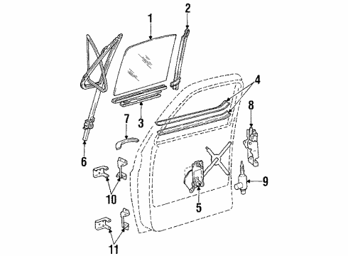 1990 GMC Jimmy Front Door Diagram