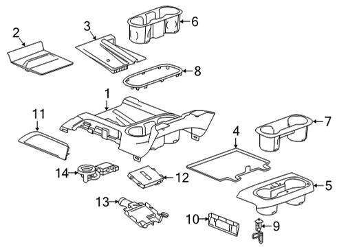 2022 GMC Sierra 3500 HD Control Module Diagram for 13516352