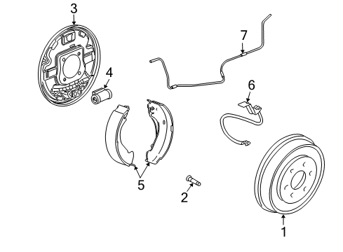 2007 Chevy Silverado 1500 Brake Components, Brakes Diagram 5 - Thumbnail