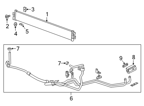 2020 Chevy Silverado 1500 Oil Cooler  Diagram 3 - Thumbnail