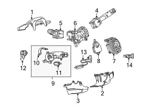 2017 Chevy Equinox Ignition Lock Diagram