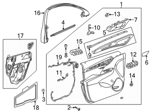 2021 Buick Envision Front Door Diagram