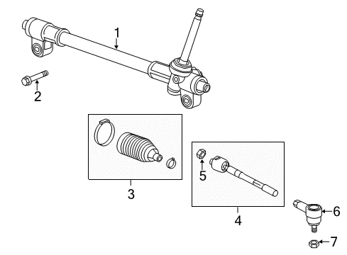 2015 Chevy Spark EV Steering Gear & Linkage Diagram