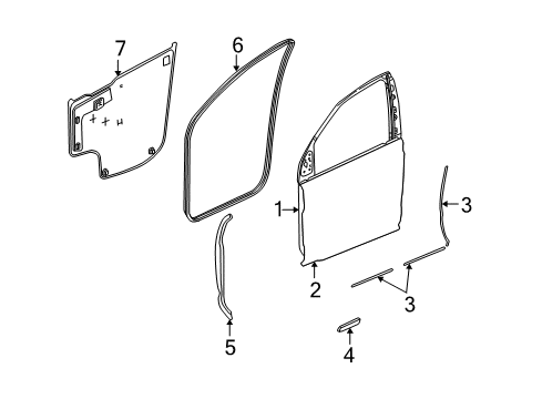 2002 Saturn Vue Front Door Diagram