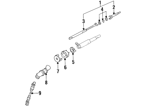 1998 Oldsmobile LSS Joint Cover Diagram for 25651701