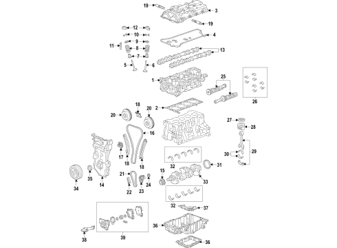 2019 Chevy Blazer Front Cover Diagram for 25203060