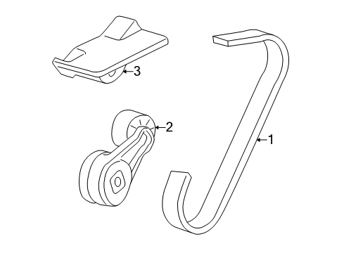 2005 Buick Century Belts & Pulleys Diagram