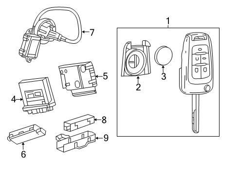 2015 Chevy Malibu Keyless Entry Components Diagram