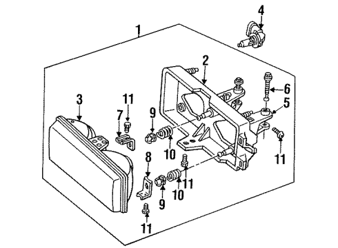 1990 Buick Century Headlamps Diagram